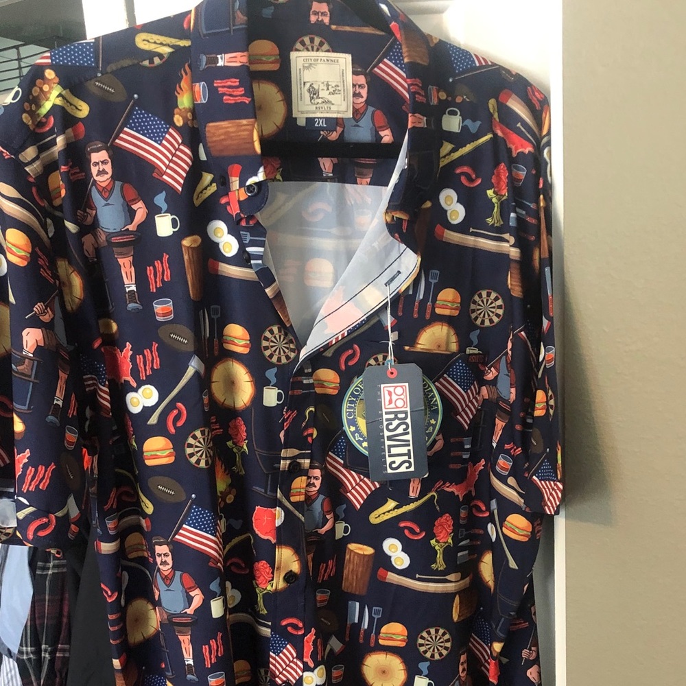 RSVLTS Ron Swanson Shirt of Greatness - NWT